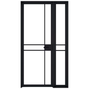 LPD Internal Greenwich Demi Panel Primed Black Door - 1981mm