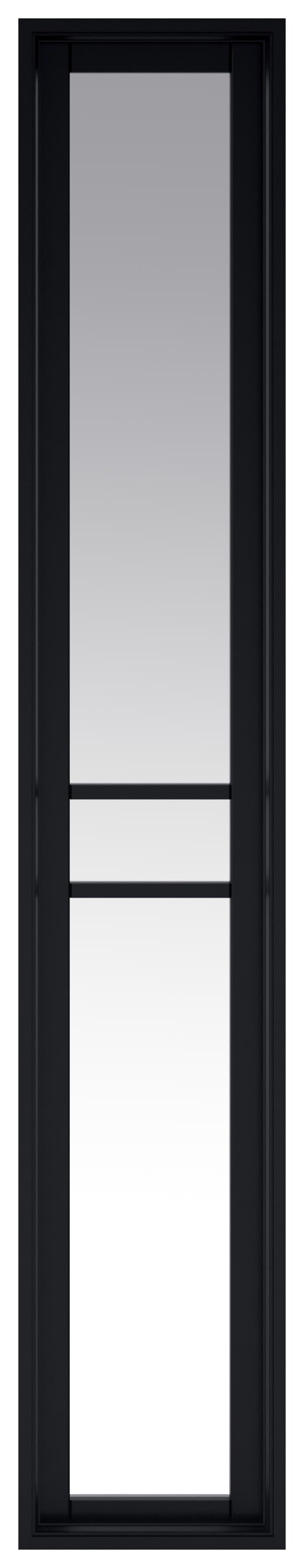 LPD Internal Greenwich Demi Panel Primed Black Door