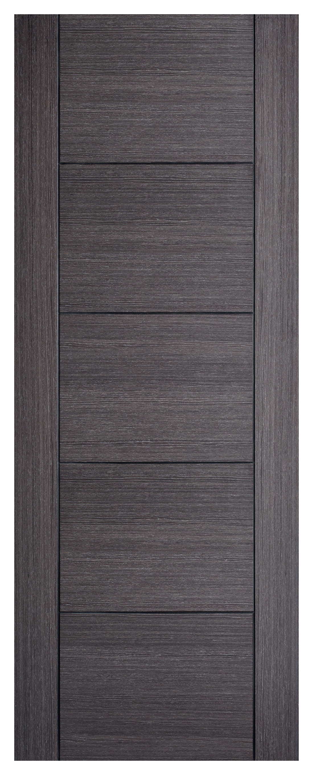 Image of LPD Internal Vancouver 5 Panel Pre-Finished Ash Grey Solid Core Door - 686 x 1981mm