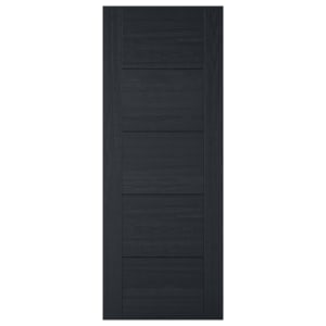 LPD Internal Vancouver 5 Panel Pre-Finished Charcoal Black Door - 2040mm