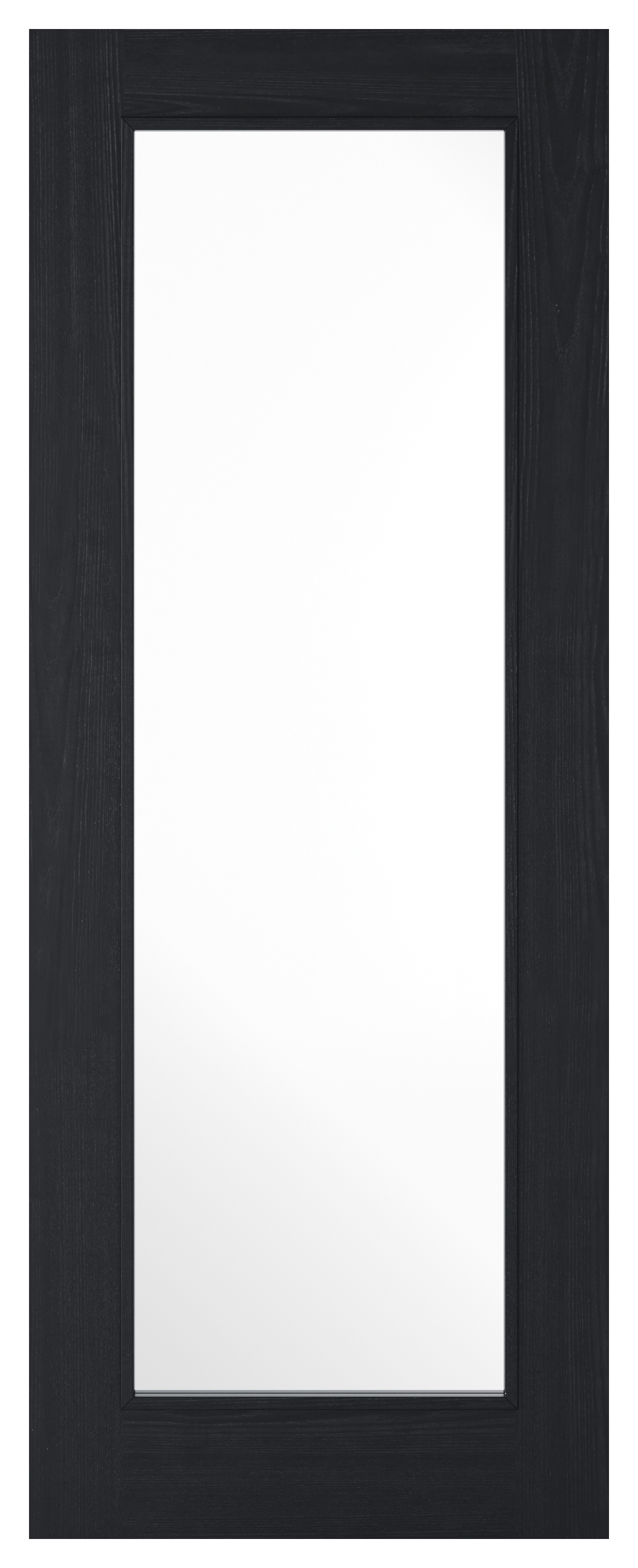 LPD Internal Diez 1 Lite Pre-Finished Charcoal Black Solid Core Door - 762 x 1981mm
