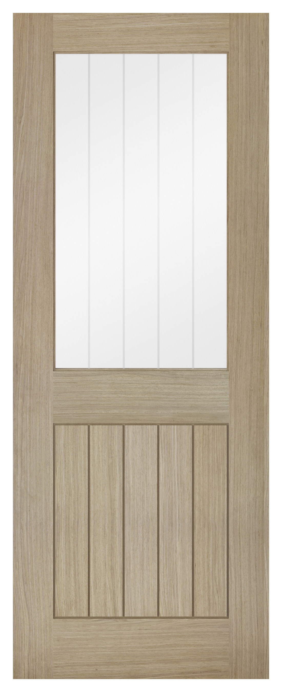 LPD Internal Belize 1 Lite Pre-Finished Light Grey Solid Core Door - 686 x 1981mm