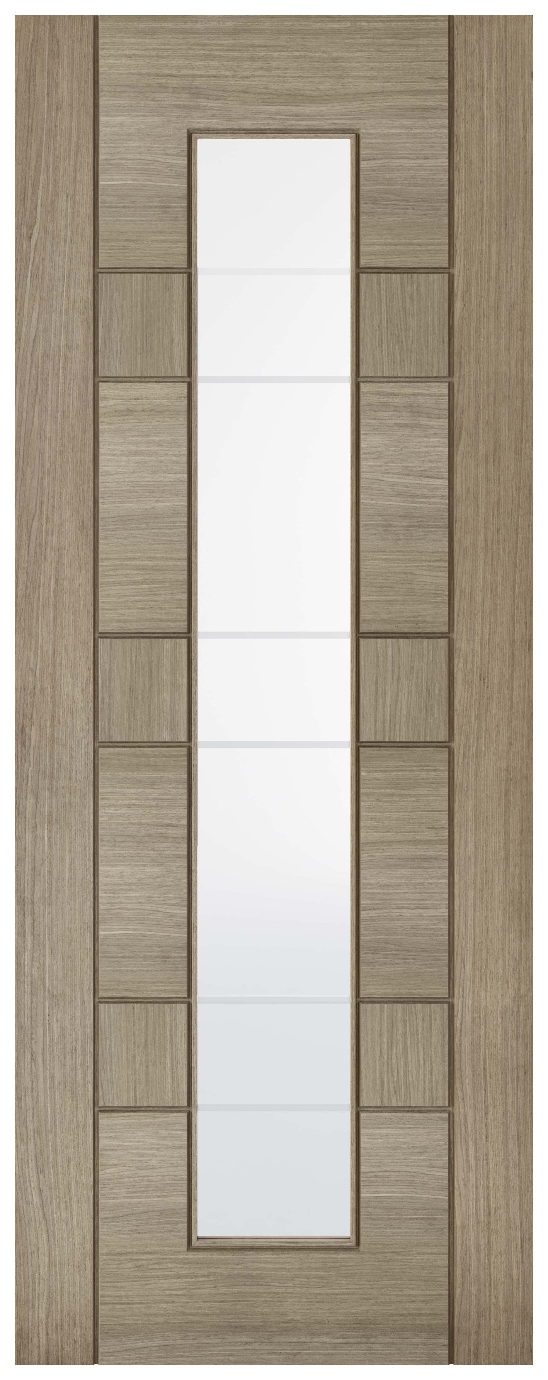 Image of LPD Internal Edmonton 1 Lite Pre-Finished Light Grey Solid Core Door - 686 x 1981mm