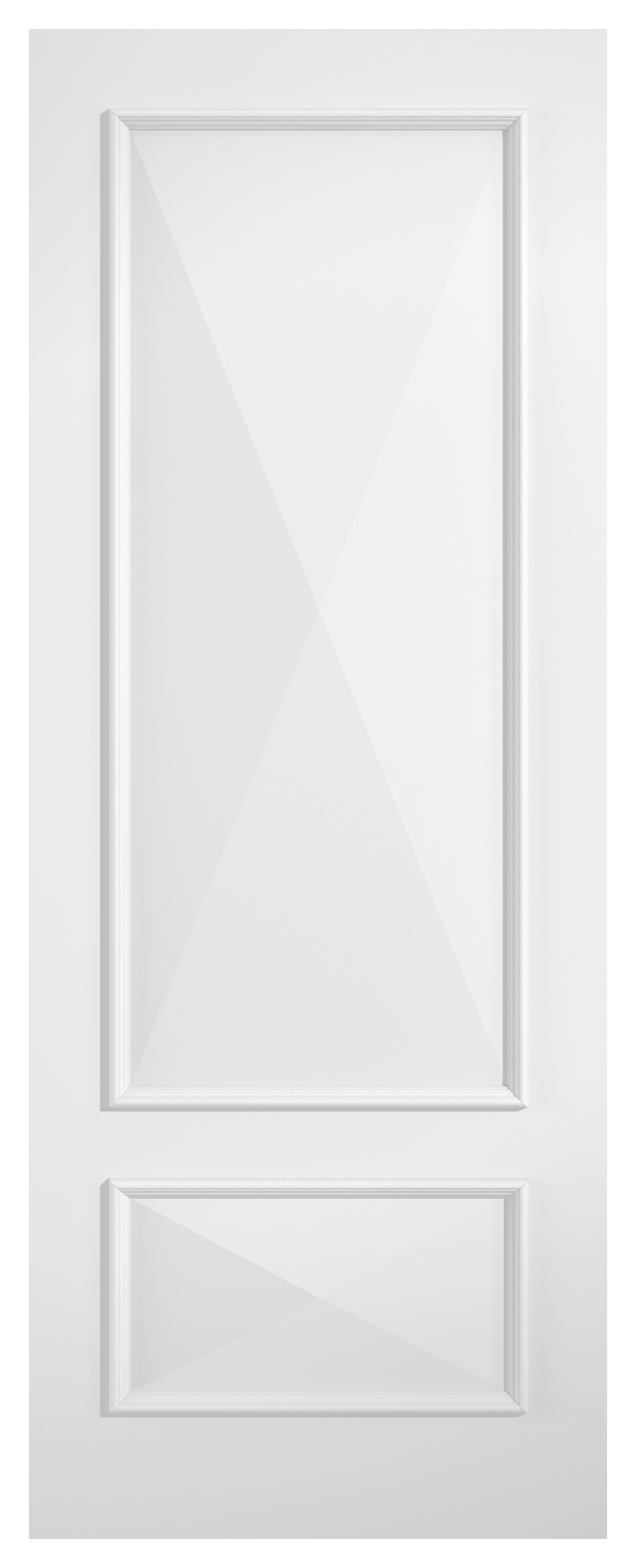 LPD Internal Knightsbridge 2 Panel Primed Plus White Solid Core Door - 838 x 1981mm