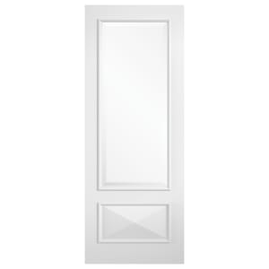 LPD Internal Knightsbridge Clear Glazed Primed Plus White Door - 1981mm