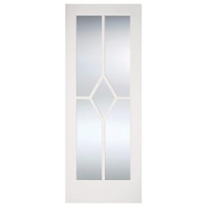 Image of LPD Internal Reims 5 Lite Glazed Primed White Solid Core Door - 686 x 1981mm