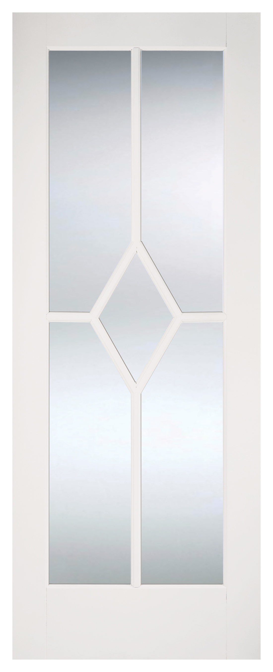 LPD Internal Reims Clear Glazed Primed White Door