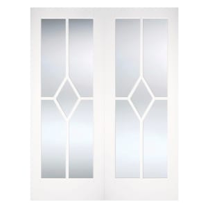 Image of LPD Internal Reims Pair Primed White Solid Core Door - 1168 x 1981mm