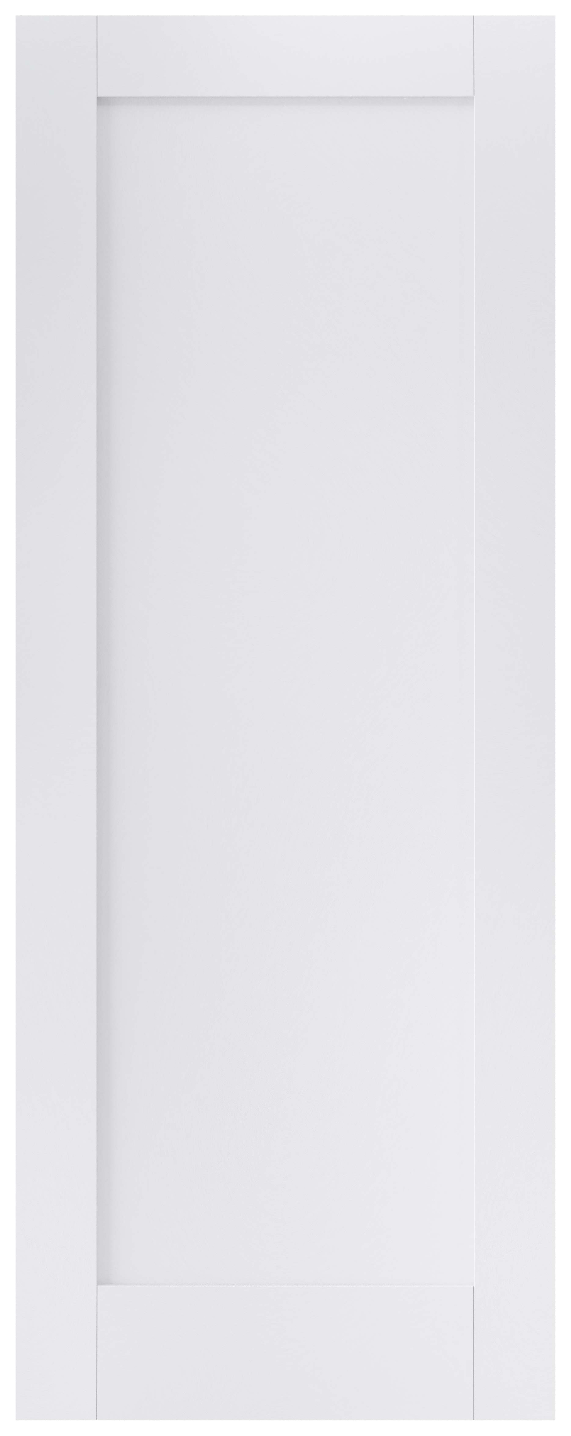 Image of LPD Internal 1 Panel Pattern 10 Primed White Solid Core Door - 762 x 1981mm