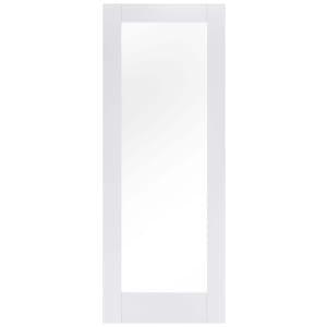 Image of LPD Internal 1 Lite Pattern 10 Primed White Solid Core Door 826 x 2040mm