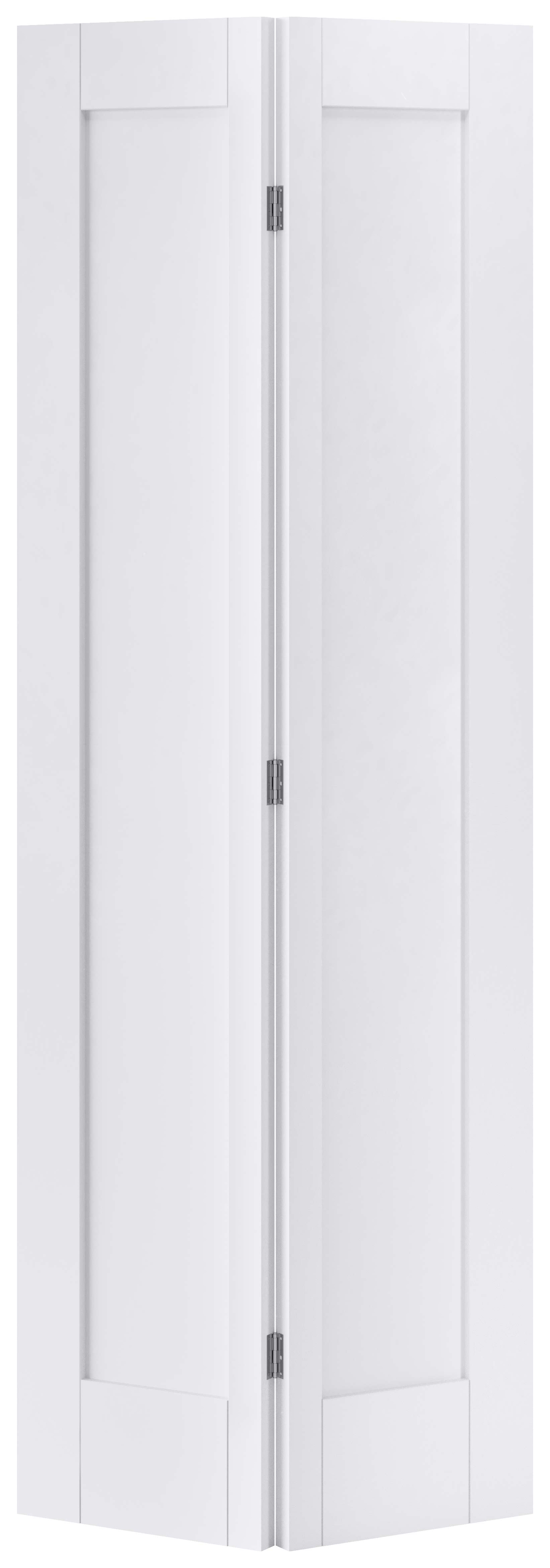 Image of LPD Internal 2 Panel Bi-Fold Pattern 10 Primed White Solid Core Door - 686 x 1981mm