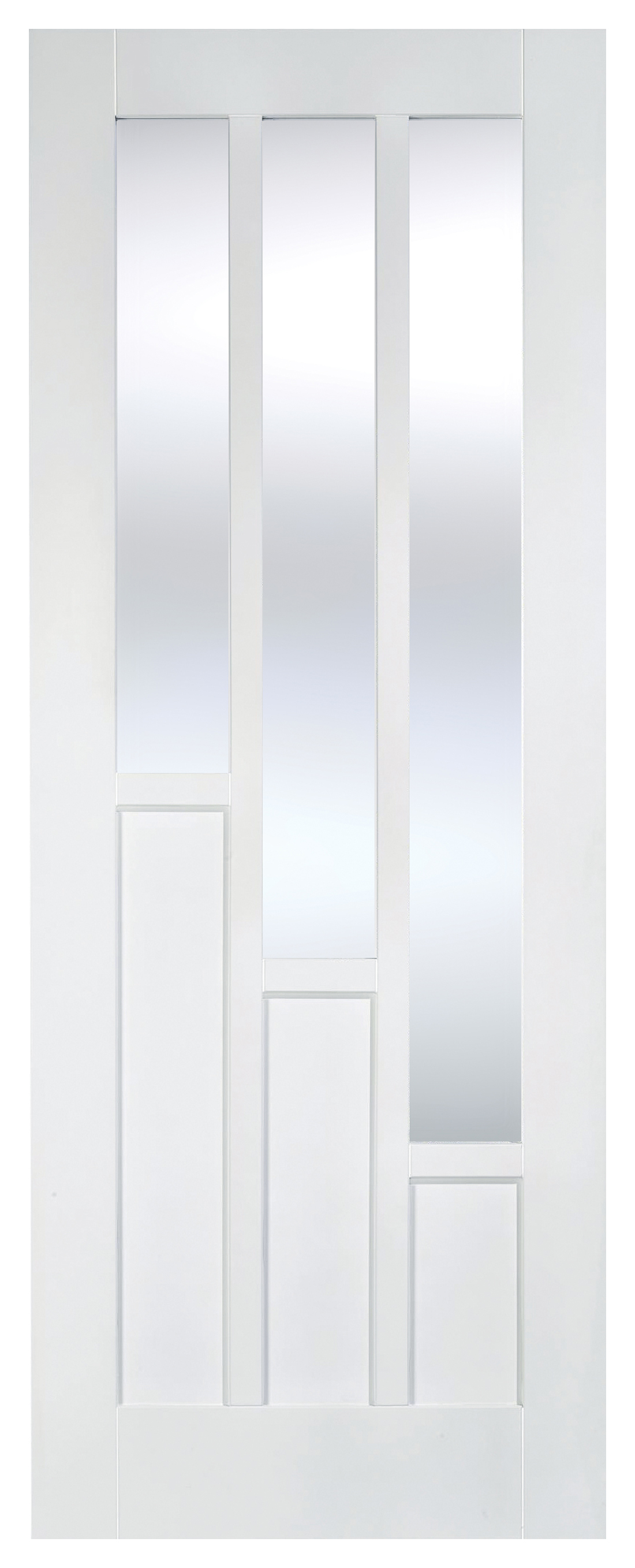 Image of LPD Internal Coventry 3 Lite Primed White Solid Core Door - 686 x 1981mm