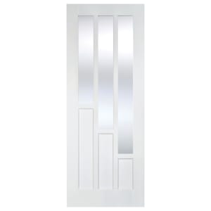 LPD Internal Coventry Clear Glazed Primed White Door - 1981mm