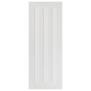 Image of LPD Internal Idaho 3 Panel Primed White Solid Core Door - 686 x 1981mm