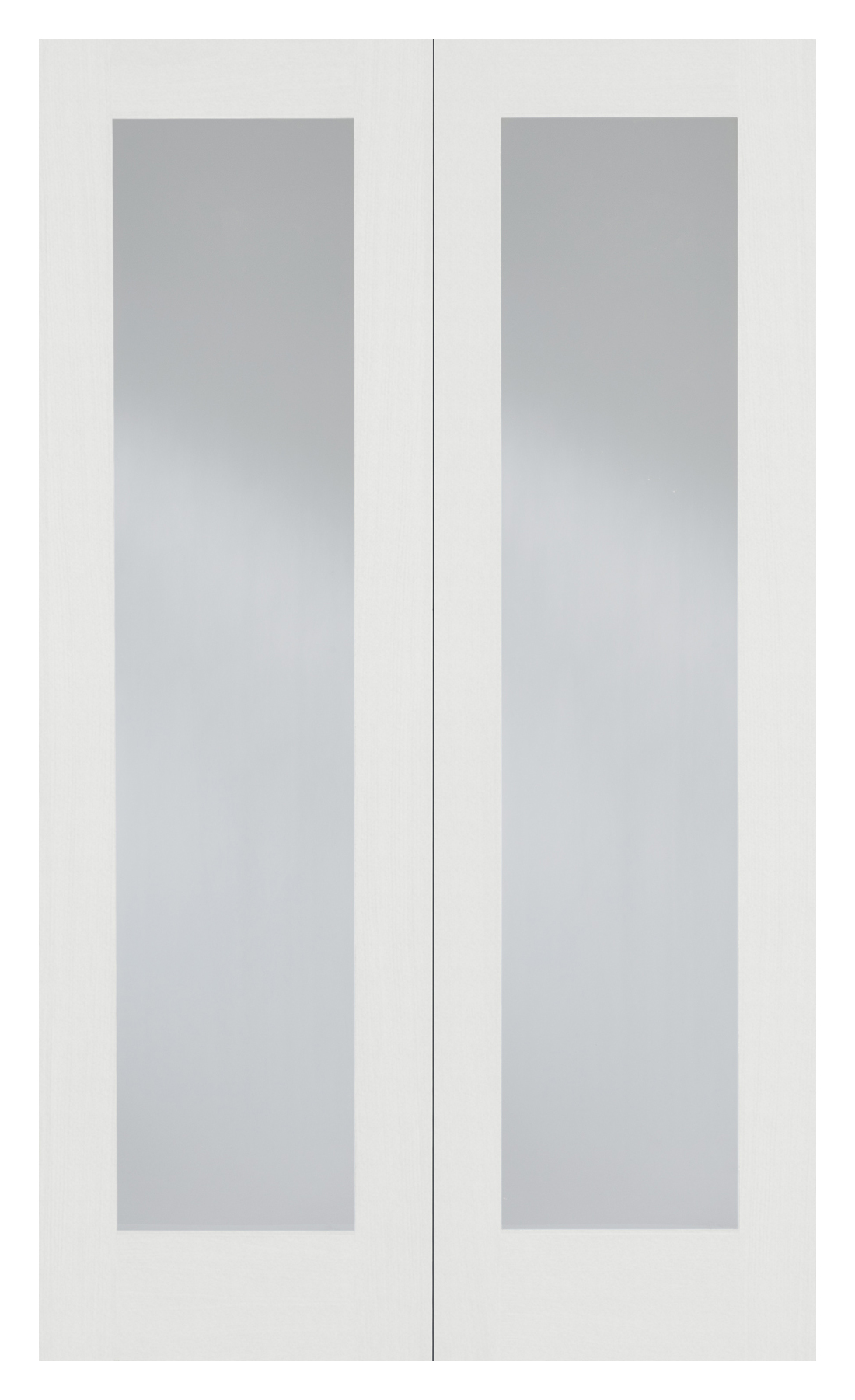 Image of LPD Internal Pair Pattern 20 Primed White Solid Core Door - 914 x 1981mm
