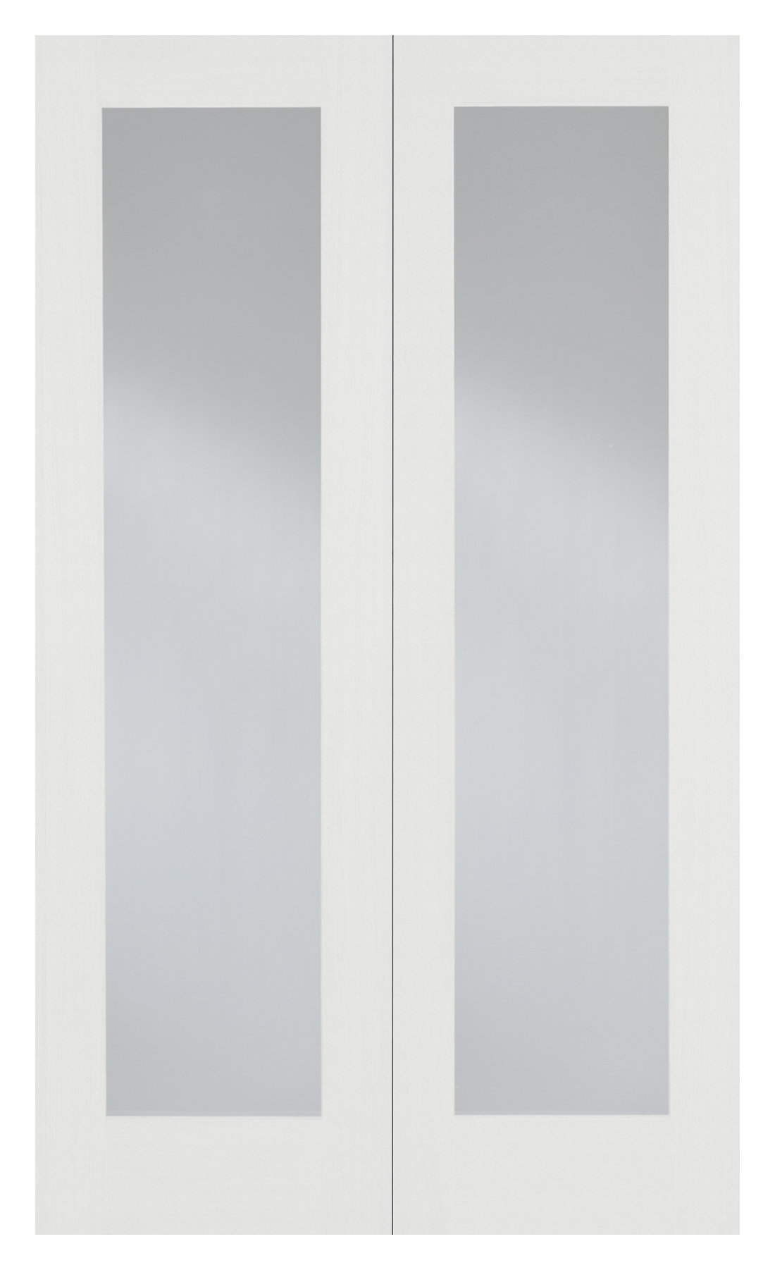 Image of LPD Internal Pair Pattern 20 Primed White Solid Core Door - 1168 x 1981mm