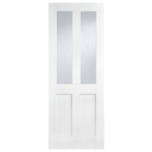 Image of LPD Internal London 2 Lite Primed White Solid Core Door - 726 x 2040mm