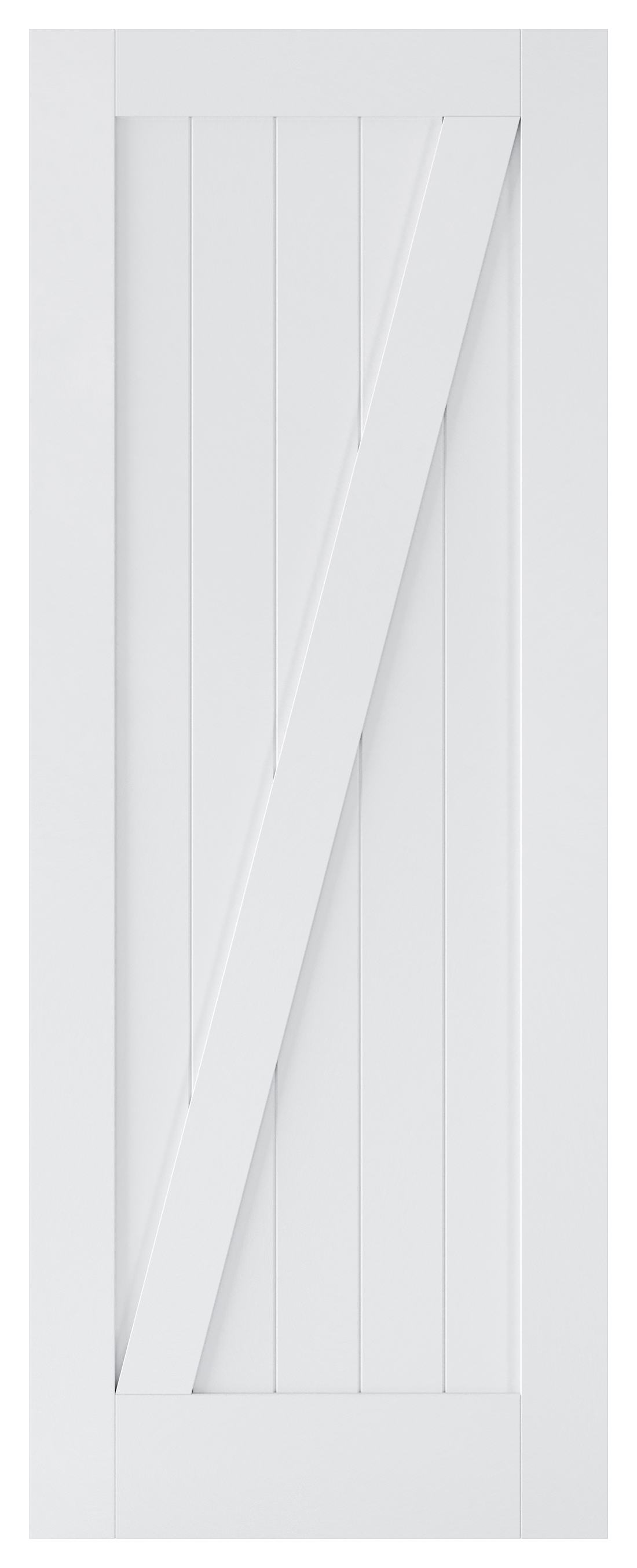 LPD Internal Barn Primed White Solid Core Door - 686 x 1981mm