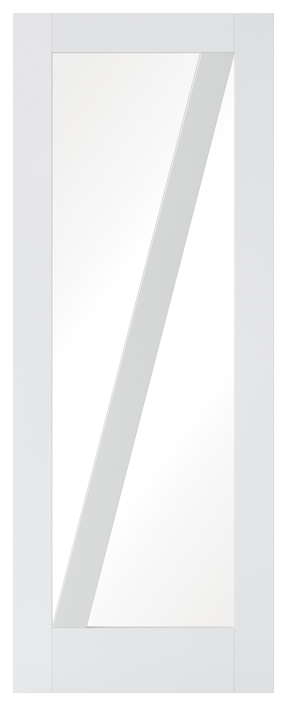 Image of LPD Internal Barn Glazed Primed White Solid Core Door - 686 x 1981mm