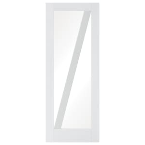 Image of LPD Internal Barn Glazed Primed White Solid Core Door - 686 x 1981mm