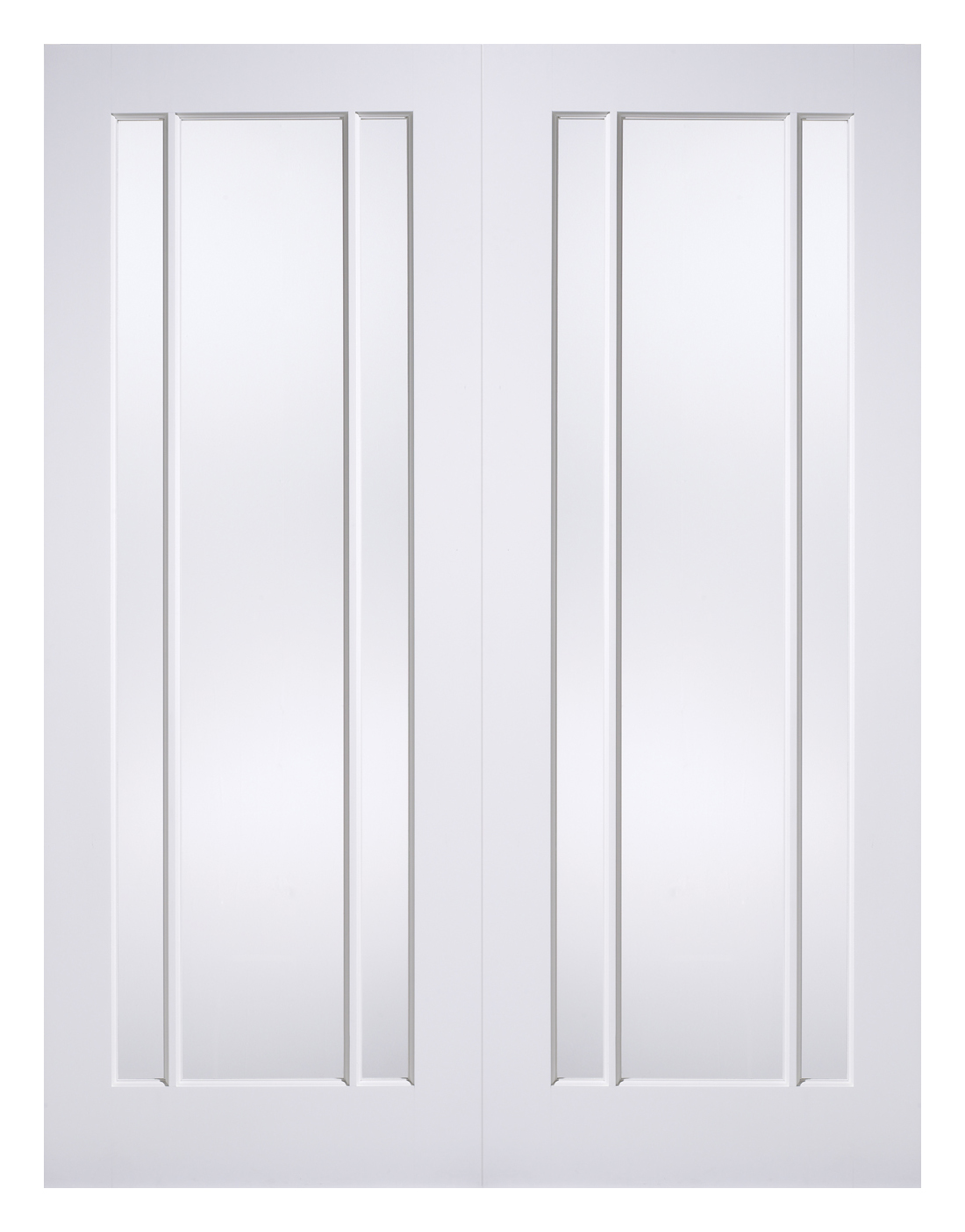 LPD Internal Lincoln Pair Primed White Solid Core Door - 1168 x 1981mm