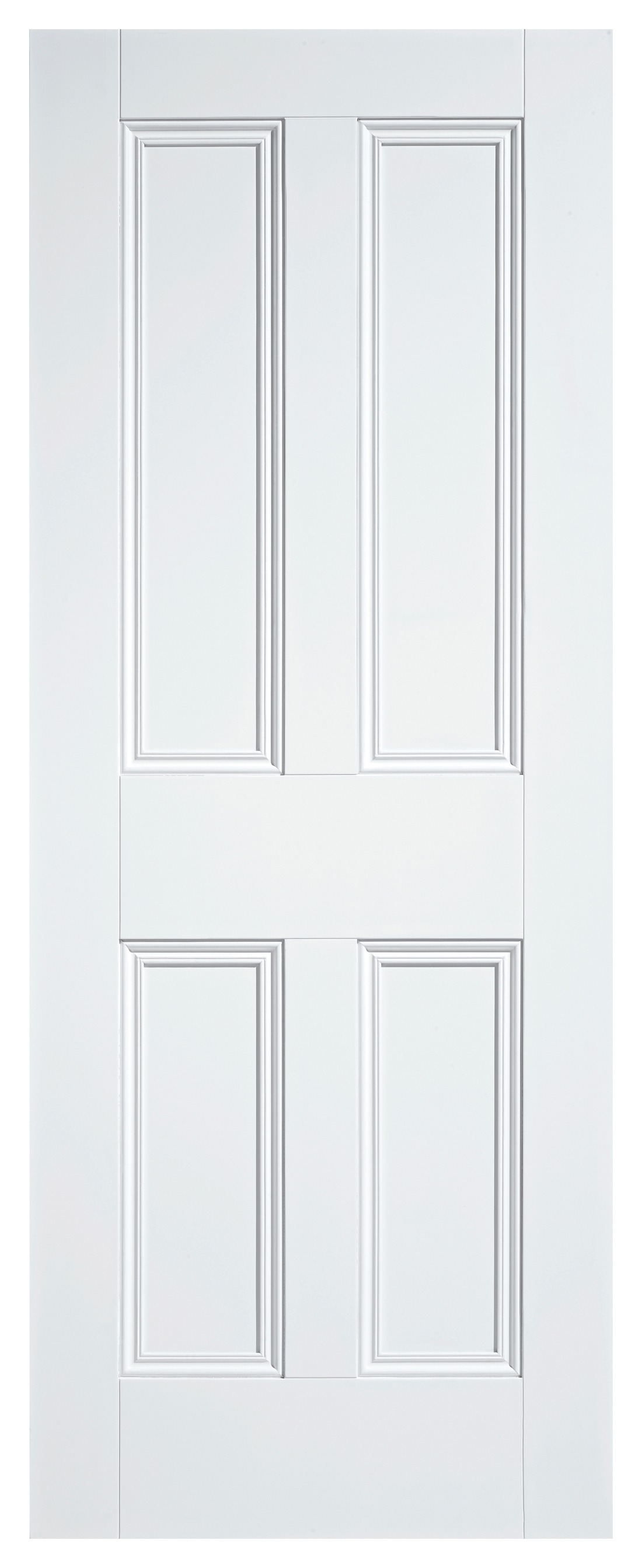LPD Internal 4 Panel Primed White Solid Core Door - 762 x 1981mm