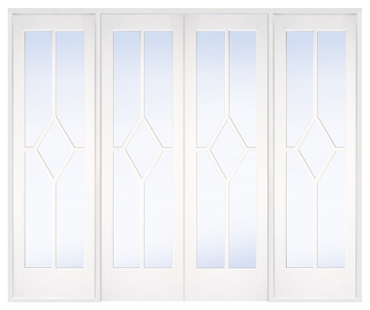 Image of LPD Internal Reims Room Divider W8 Primed White Solid Core Door - 2478 x 2031mm