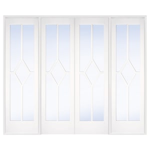 Image of LPD Internal Reims Room Divider W8 Primed White Solid Core Door - 2478 x 2031mm