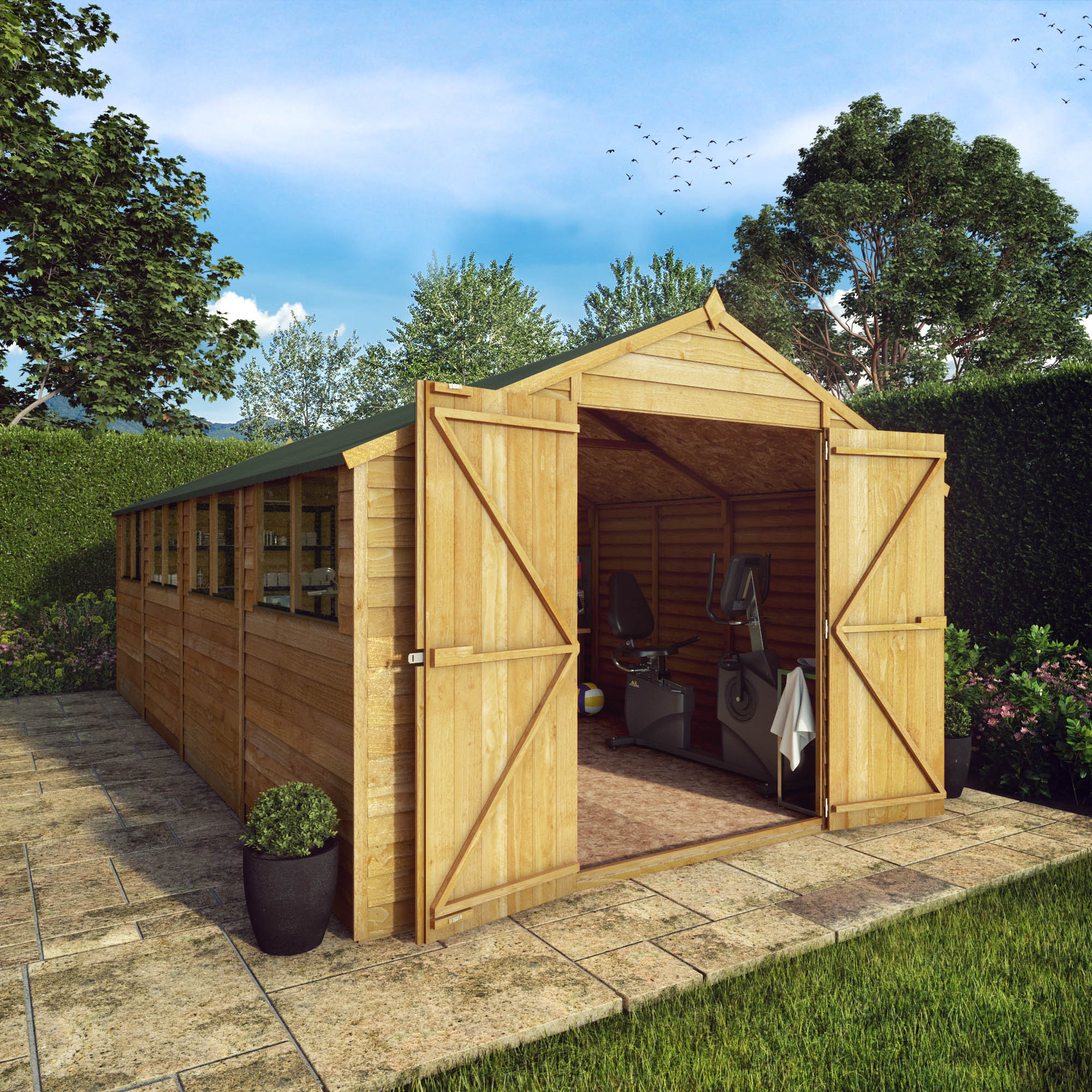 Image of Mercia 20 x 10ft Overlap Apex Timber Shed