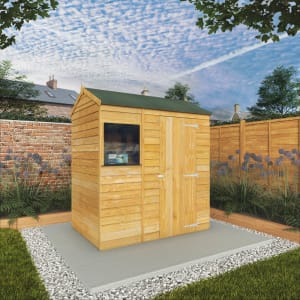 Mercia 6 x 4ft Overlap Reverse Apex Timber Shed