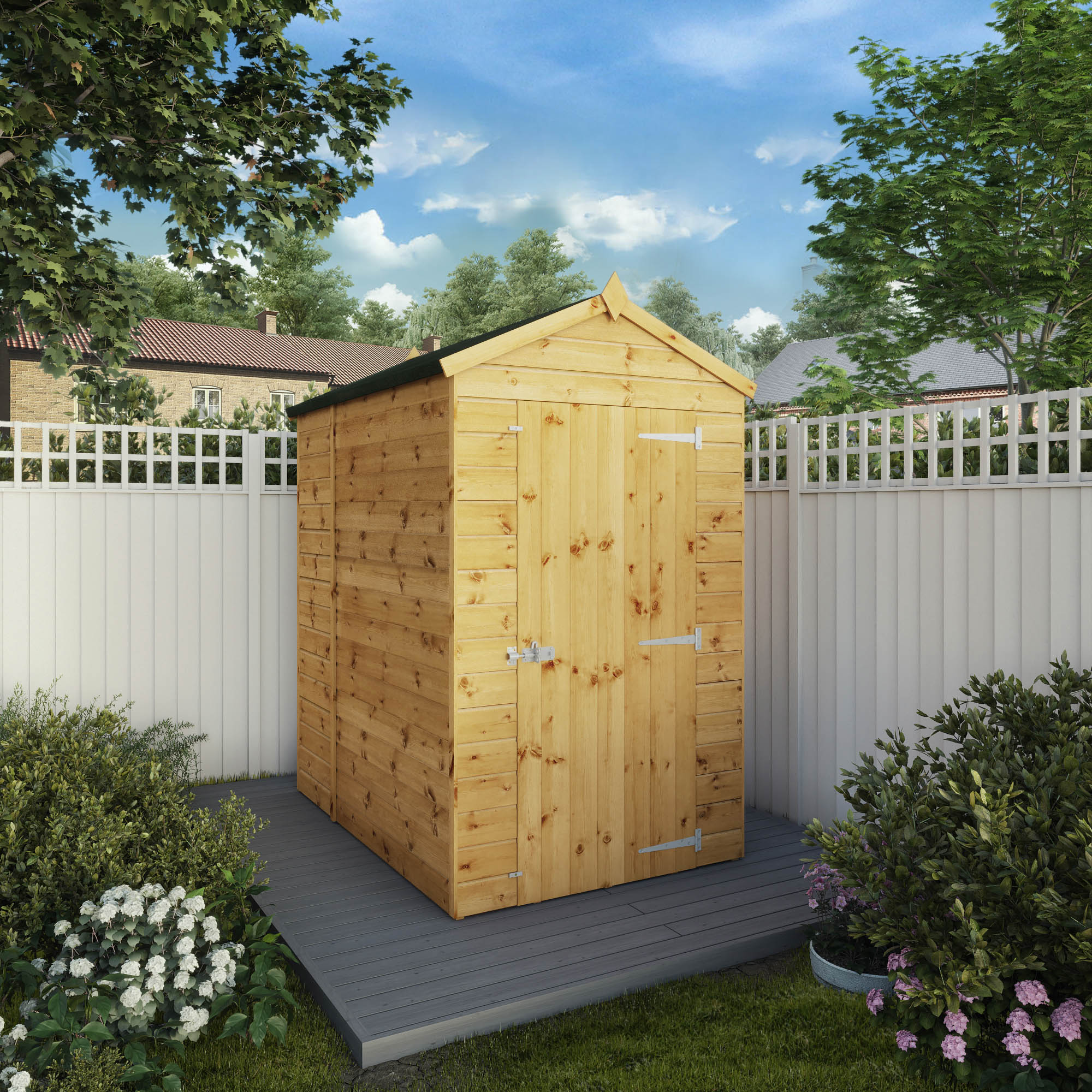 Image of Mercia 6 x 4ft Shiplap Windowless Apex Timber Shed
