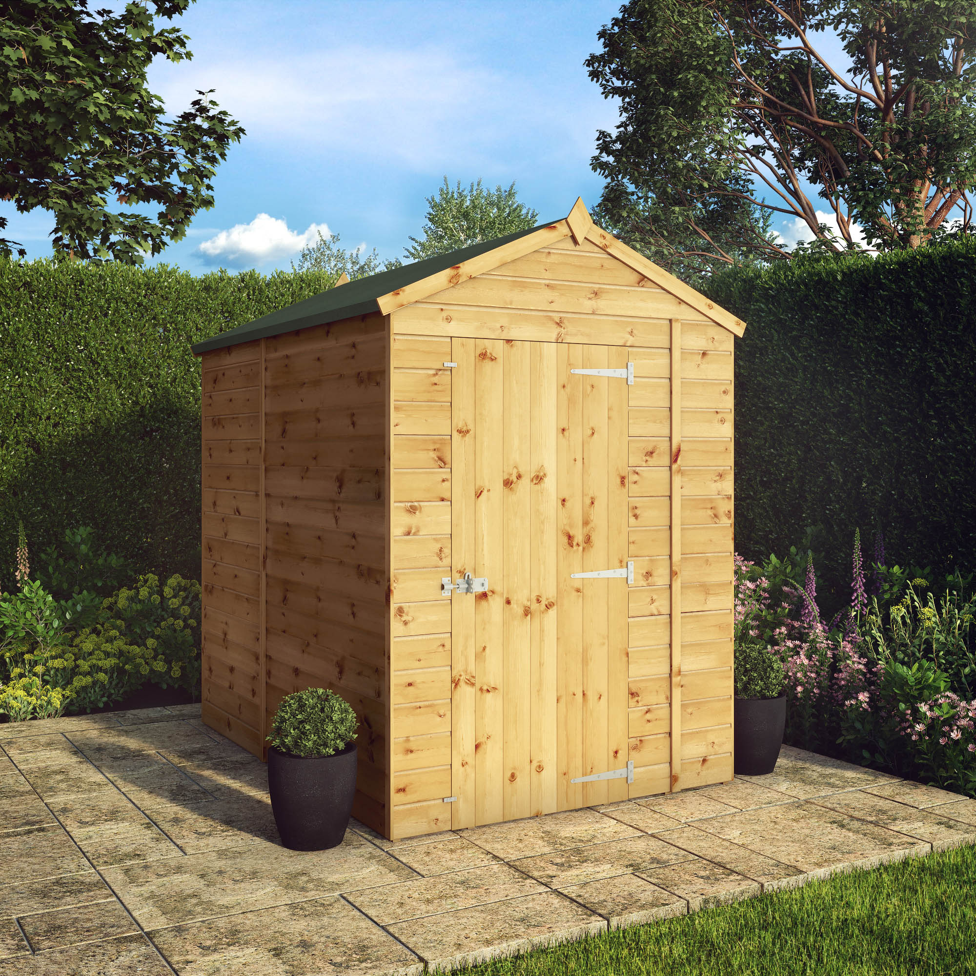 Image of Mercia 7 x 5ft Shiplap Windowless Apex Timber Shed