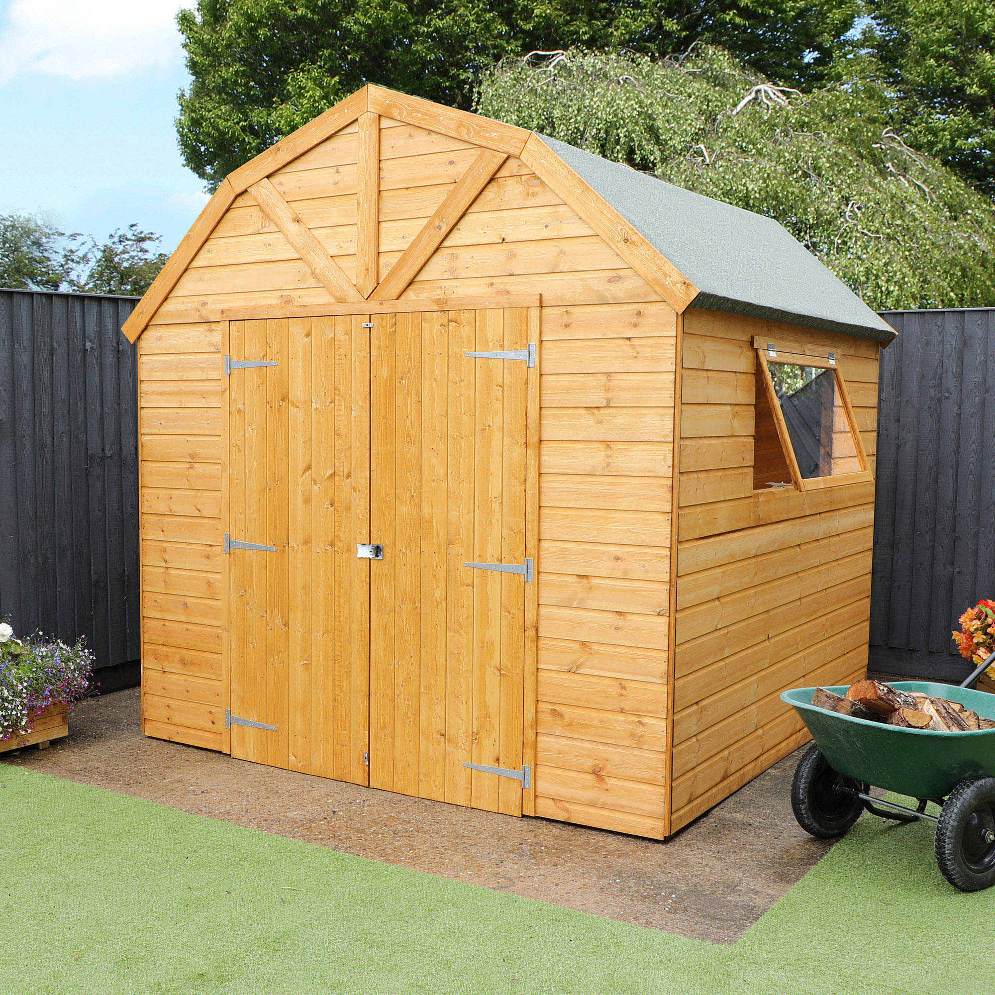 Mercia 8 x 8ft Premium Shiplap Timber Dutch Barn