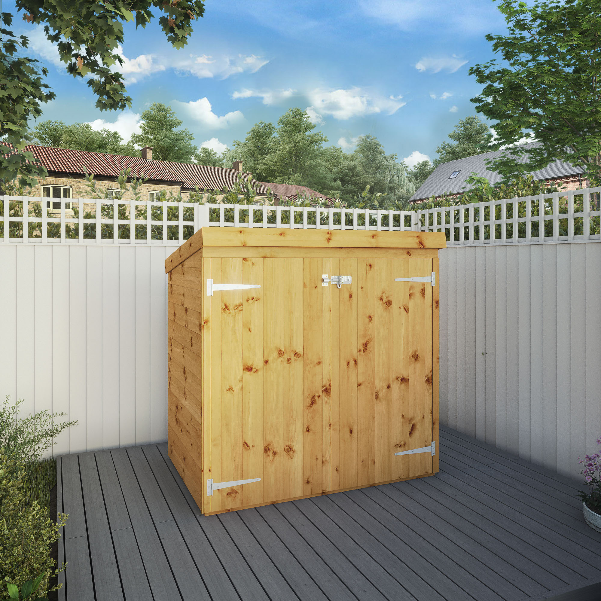 Mercia 3 x 5ft Tongue & Groove Pent Mower Store