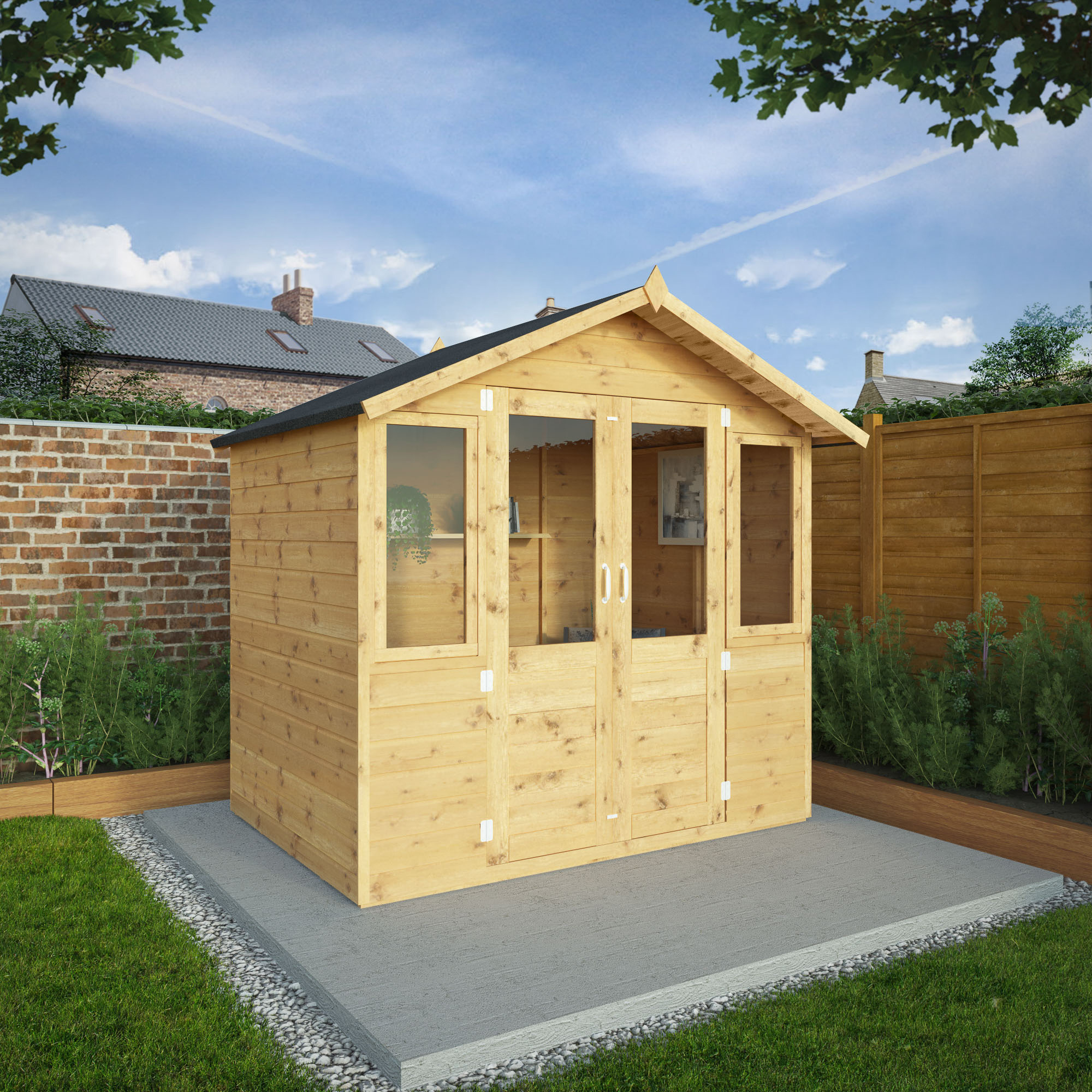 Image of Mercia 7 x 5ft Traditional Timber Summerhouse