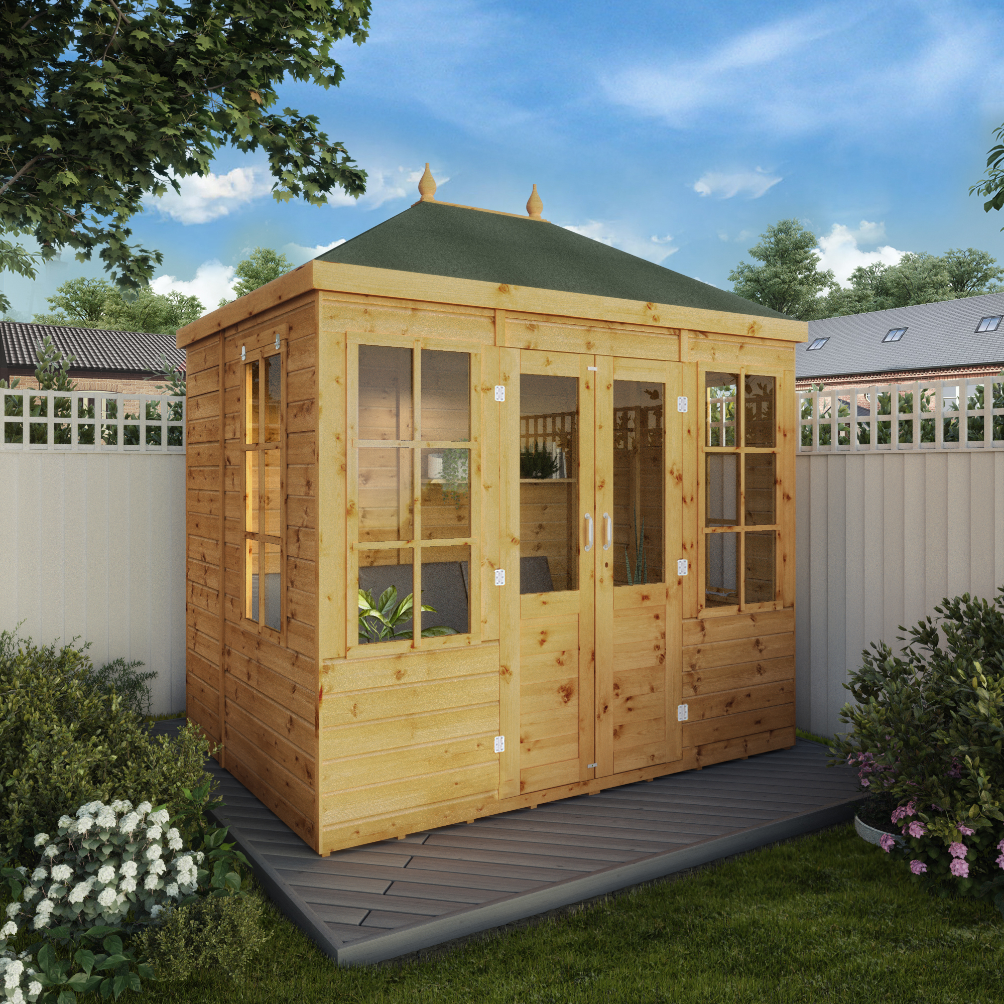 Image of Mercia 8 x 6ft Premium Clover Timber Summerhouse
