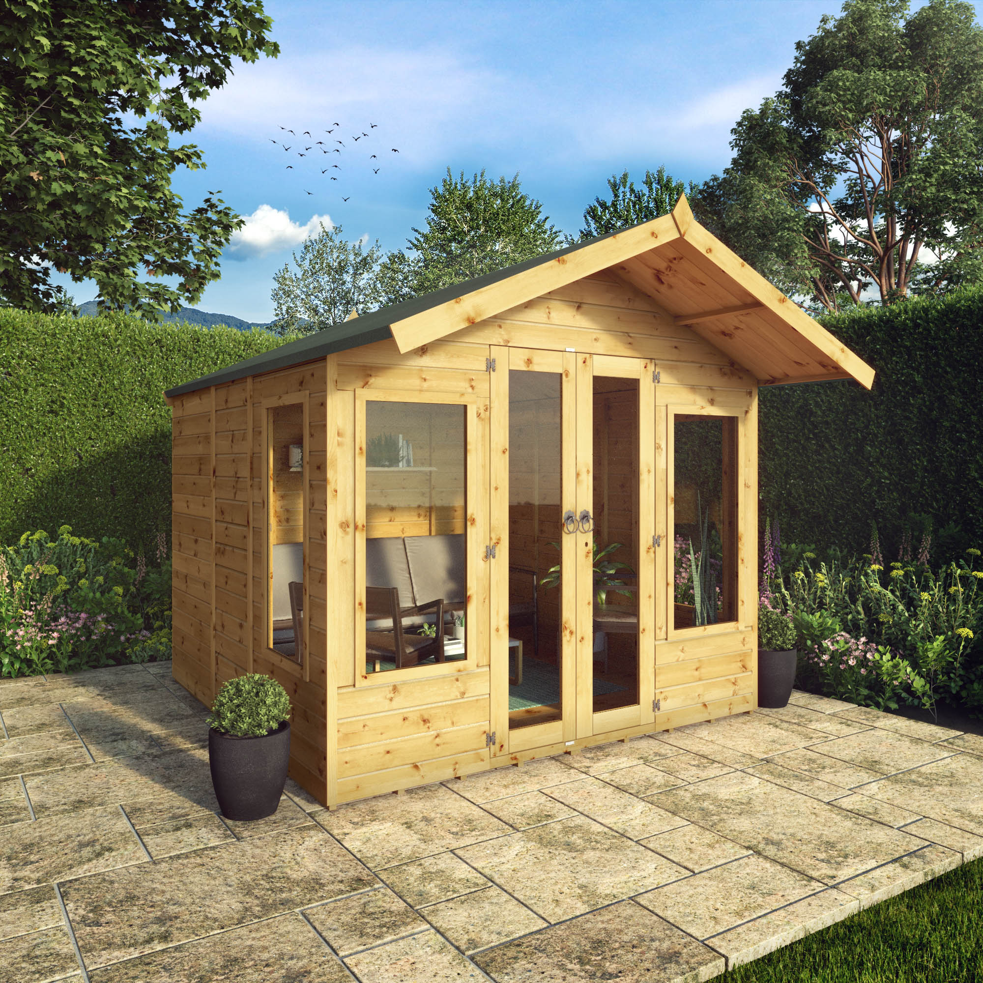 Image of Mercia 8 x 8ft Premium Sussex Summerhouse