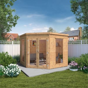 Mercia 8 x 8ft Premium Corner Timber Summerhouse
