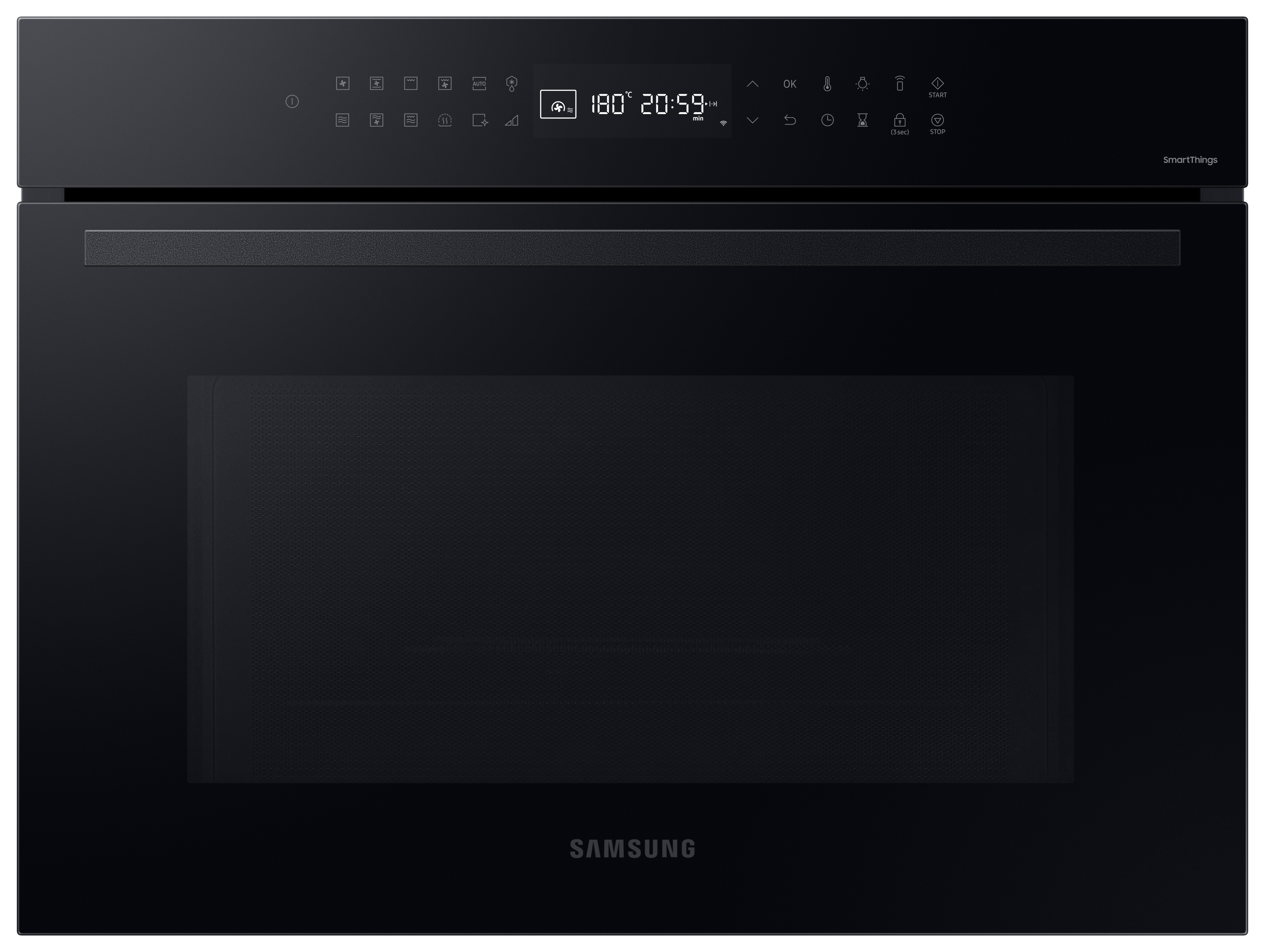 Image of Samsung NQ5B4353FBK/U4 Series 4 Smart Compact Oven - Black Glass