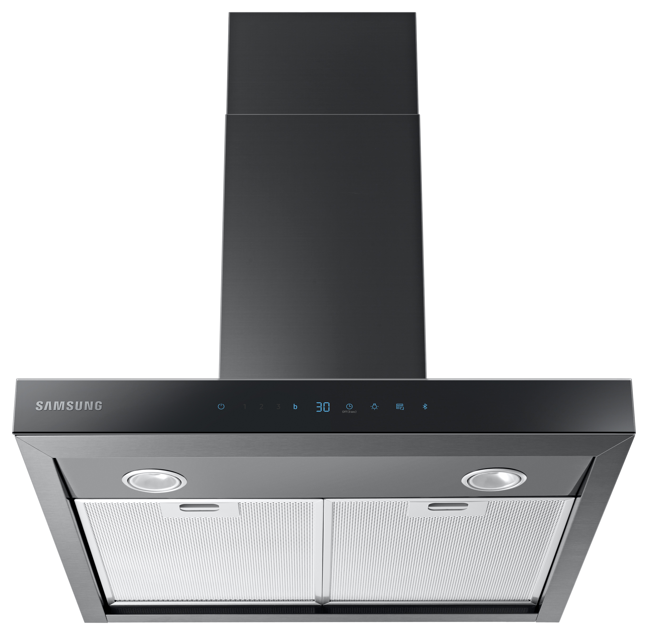 Image of Samsung NK24N5703BM/UR 60cm Cooker Hood with Auto Connectivity - Black Stainless