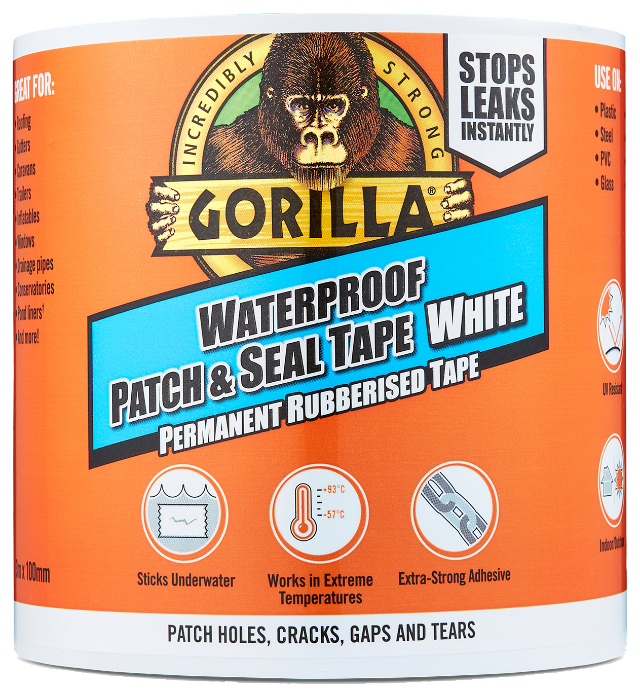 Image of Gorilla Waterproof Patch & Seal White - 3m