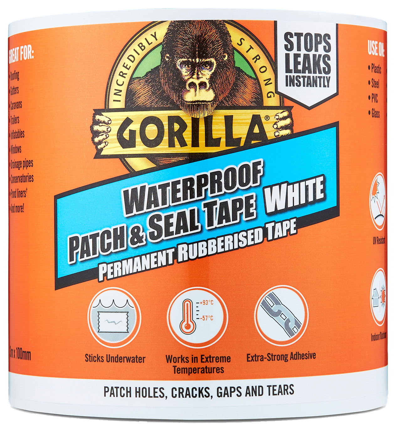 Gorilla Waterproof Patch & Seal White - 3m