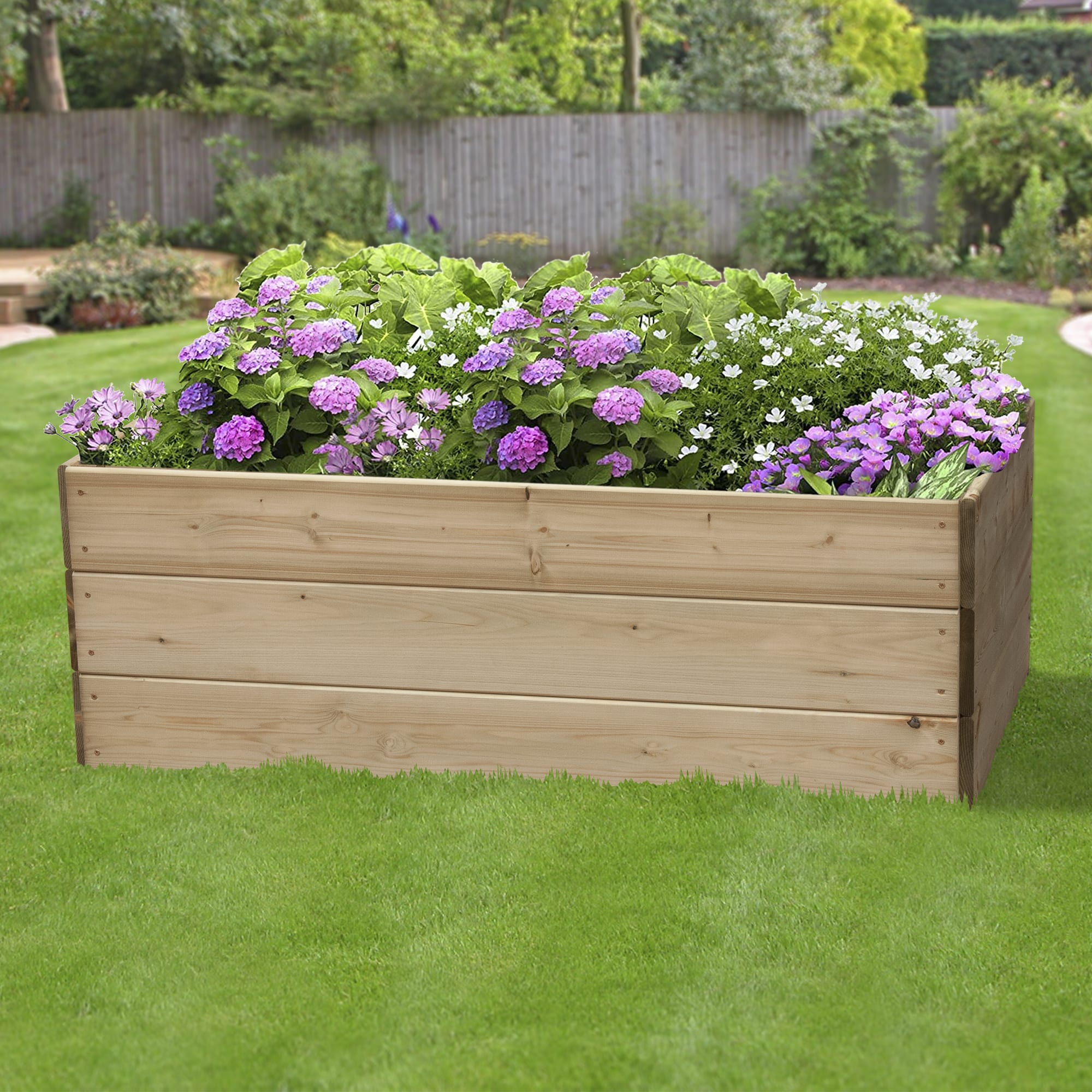 Greena Rectangular Raised Bed 450 x 600 x 1200mm Wickes.co.uk