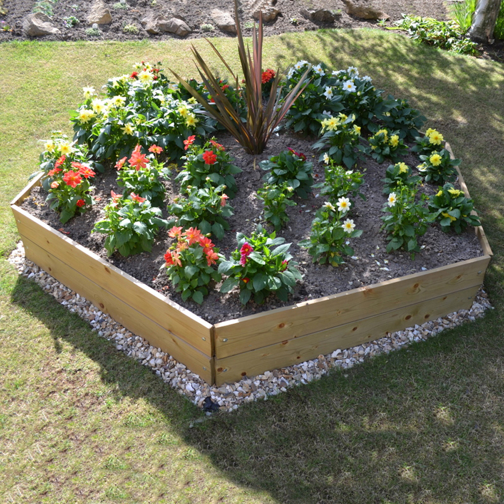 Image of Greena Pentagonal Raised Bed - 300 x 1940 x 1940mm