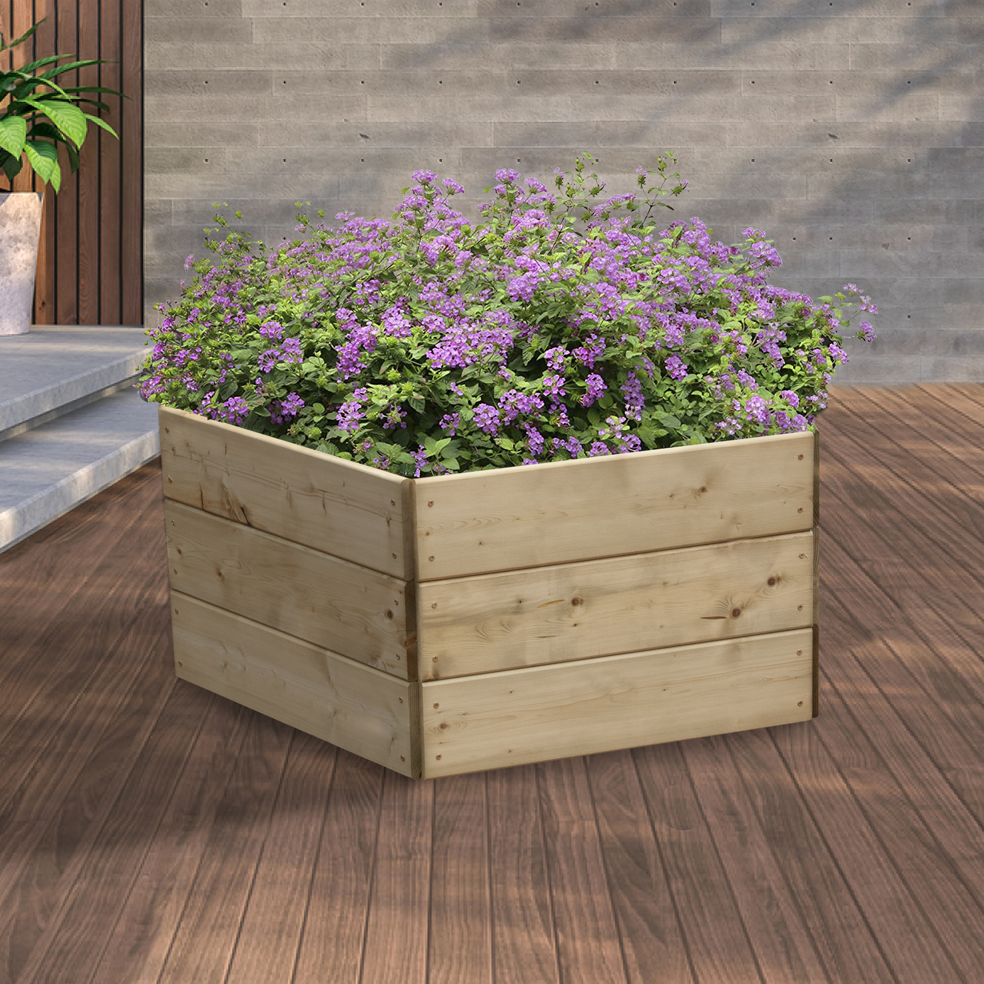 Greena Pentagonal Raised Bed - 450 x 970 x 970mm