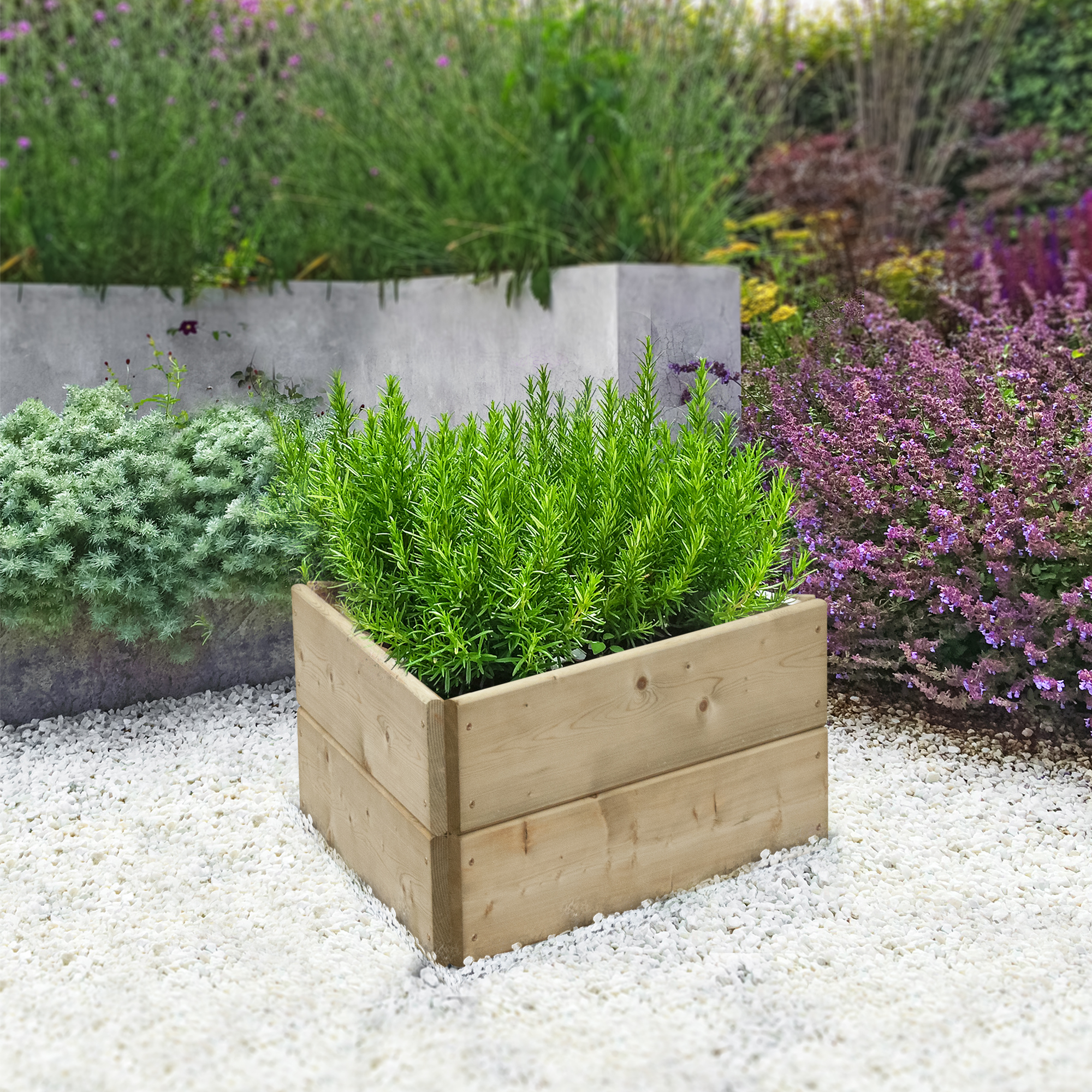 Image of Greena Triangular Raised Bed - 300 x 600 x 600mm