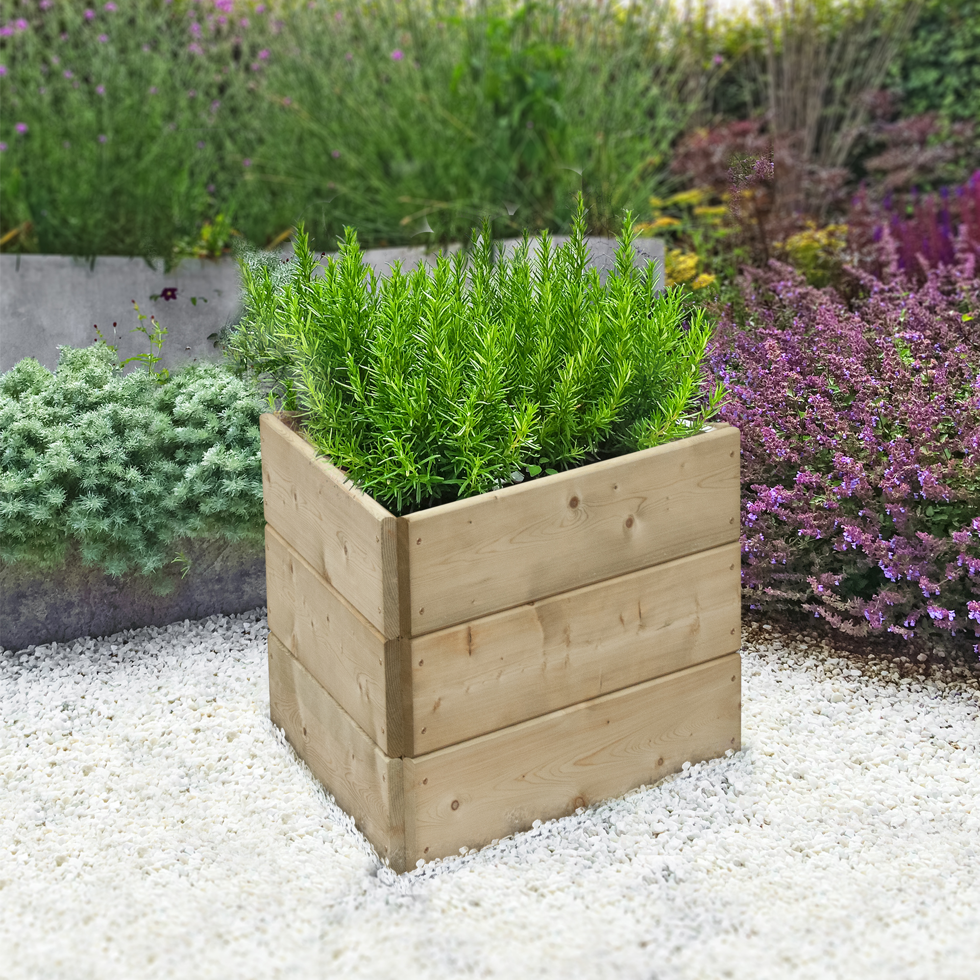 Image of Greena Triangular Raised Bed - 450 x 600 x 600mm