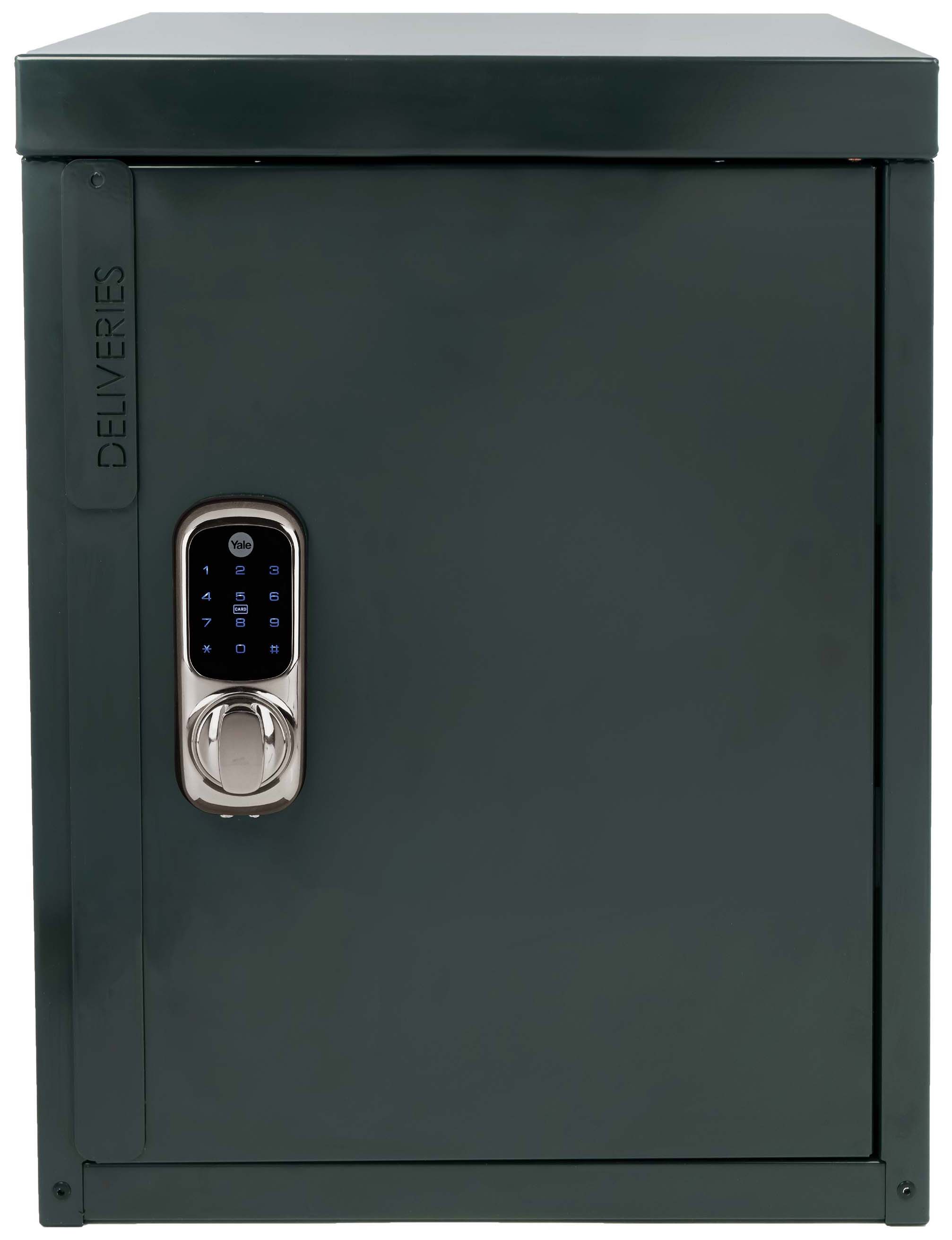 Yale Smart Delivery Box with Chrome Keyless Lock - Anthracite Grey
