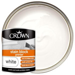 Crown Stain Block Primer - Brilliant White - 750ml
