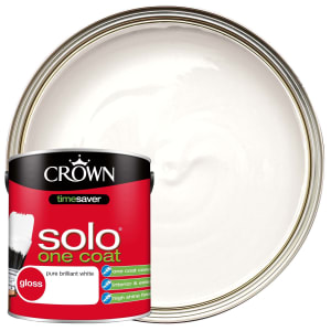 Image of Crown Solo Gloss Paint - Brilliant White - 2.5L